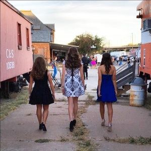 Black and white formal shirt dress